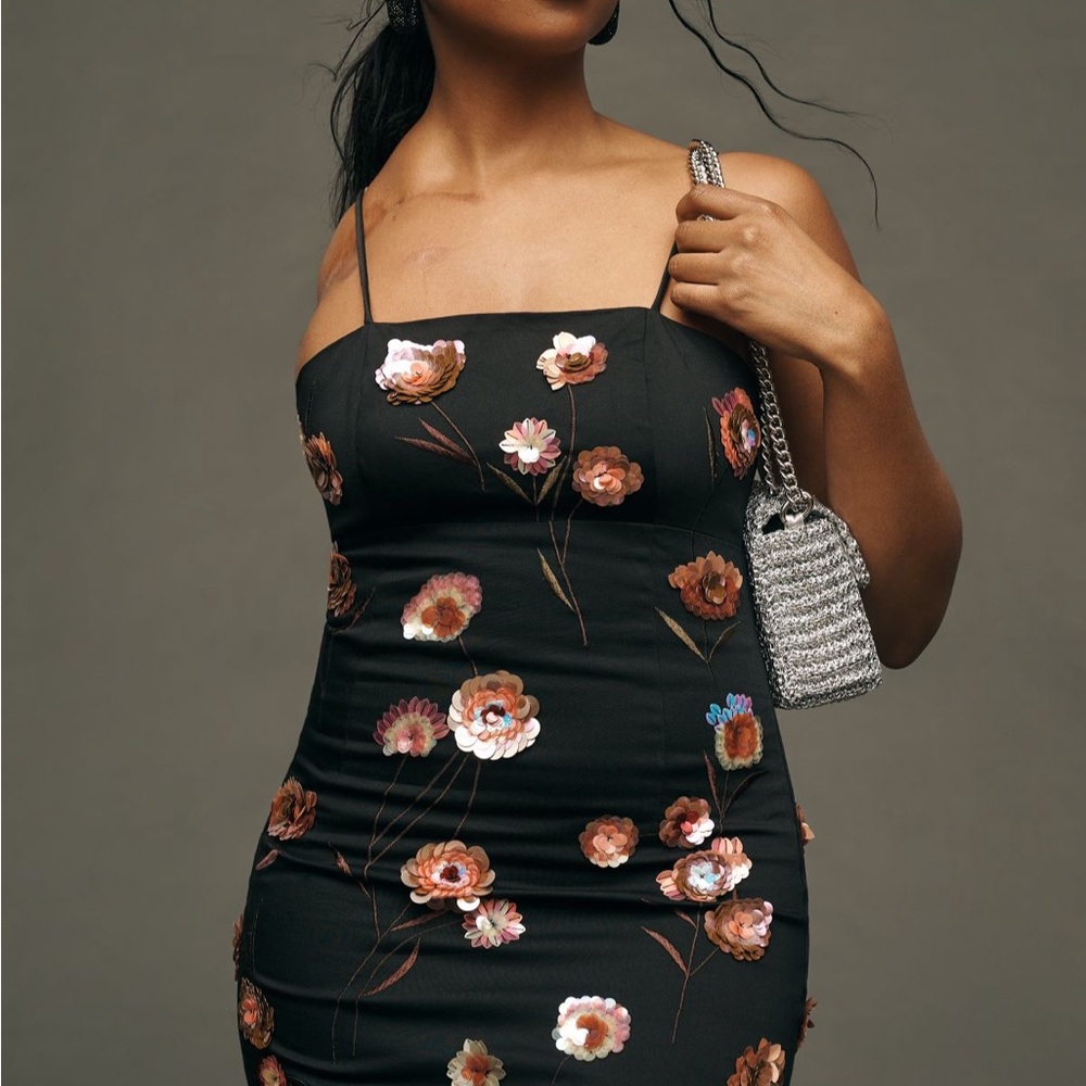 Brynne 3D Spaghetti Strap Dress